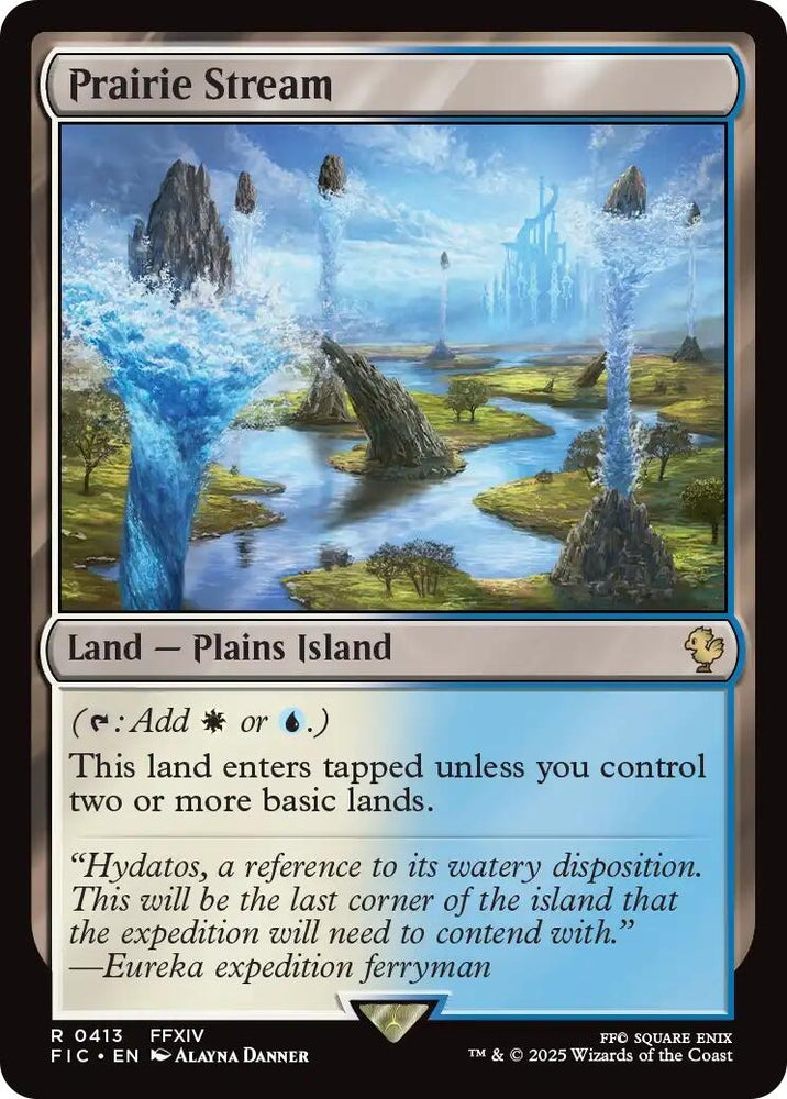 Image for Prairie Stream (Surge Foil) (413) (Commander: FINAL FANTASY) - Magic: The Gathering