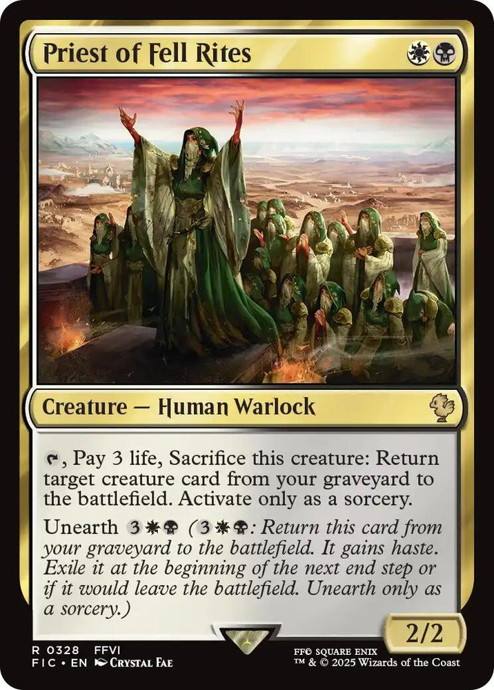 Image for Priest of Fell Rites (Surge Foil) (328) (Commander: FINAL FANTASY) - Magic: The Gathering