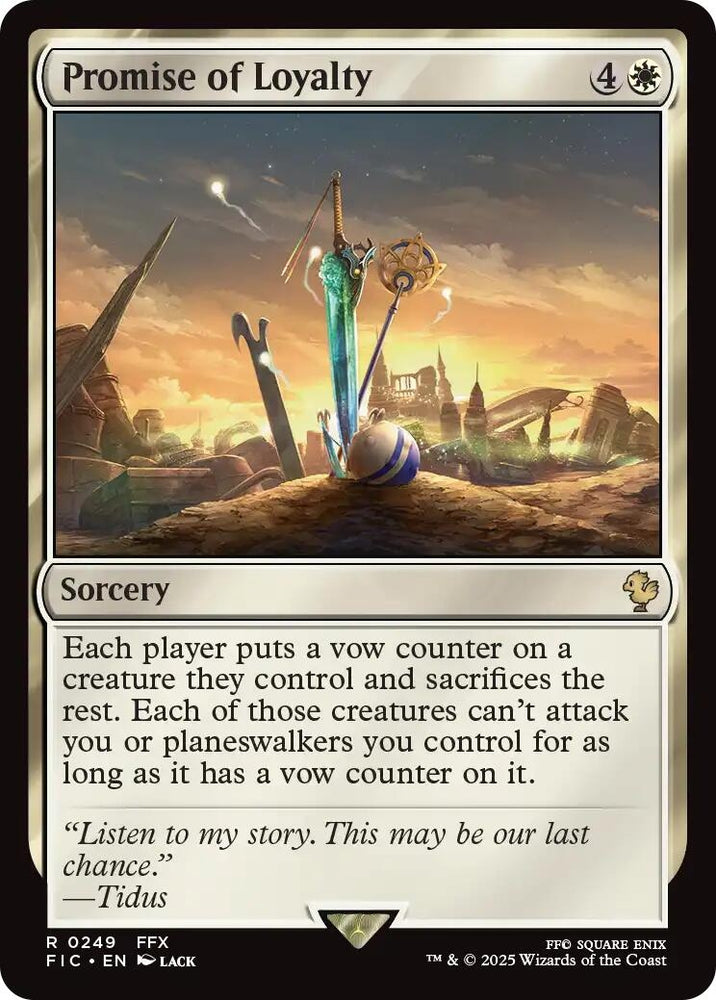 Image for Promise of Loyalty (Surge Foil) (249) (Commander: FINAL FANTASY) - Magic: The Gathering