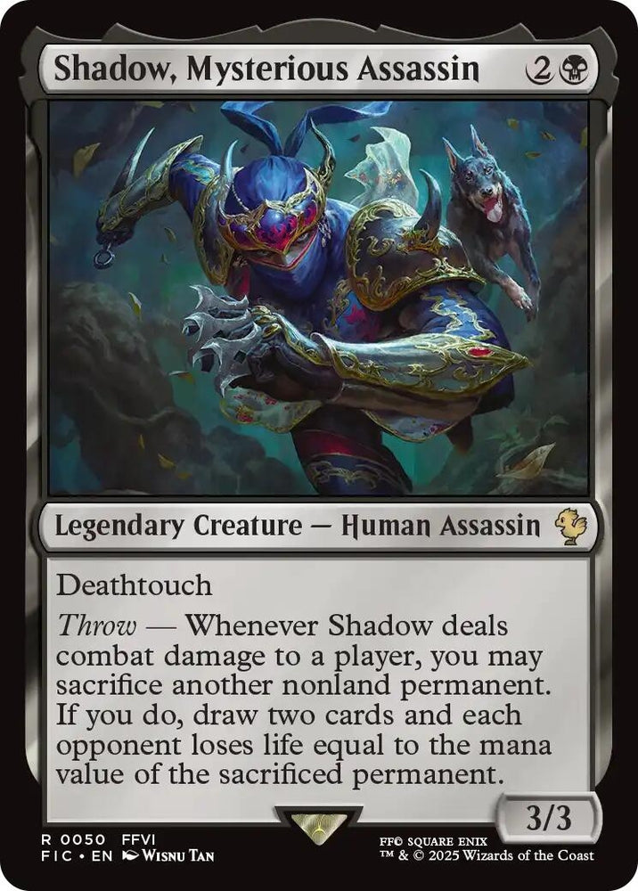 Image for Shadow, Mysterious Assassin (Surge Foil) (50) (Commander: FINAL FANTASY) - Magic: The Gathering