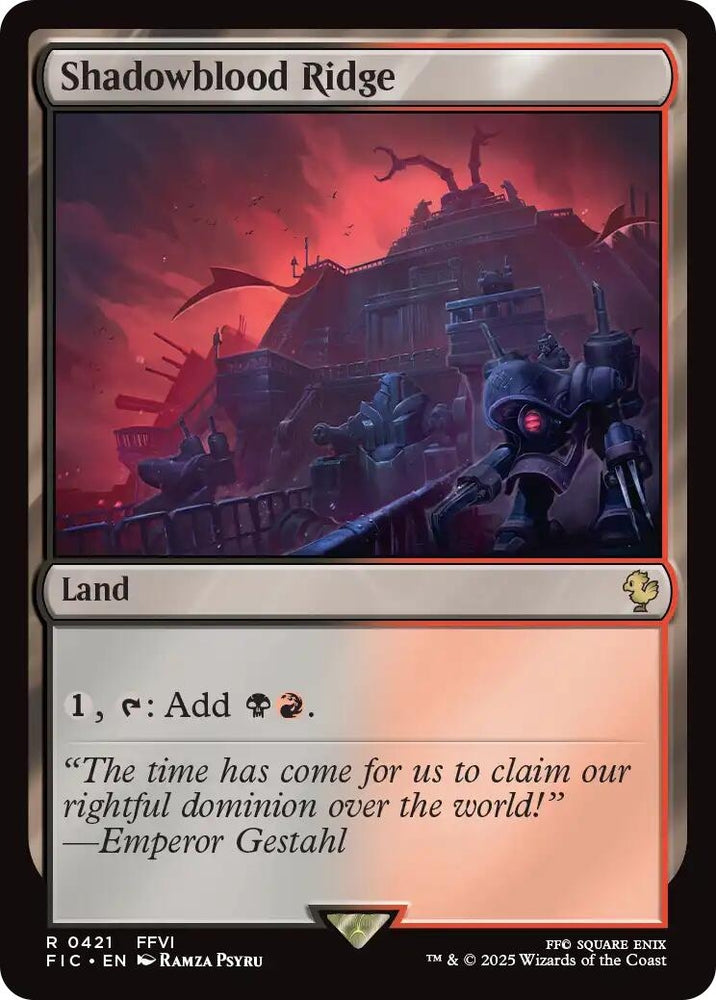 Image for Shadowblood Ridge (Surge Foil) (421) (Commander: FINAL FANTASY) - Magic: The Gathering