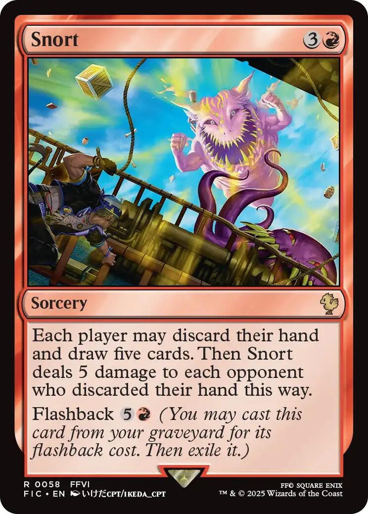 Image for Snort (Surge Foil) (58) (Commander: FINAL FANTASY) - Magic: The Gathering