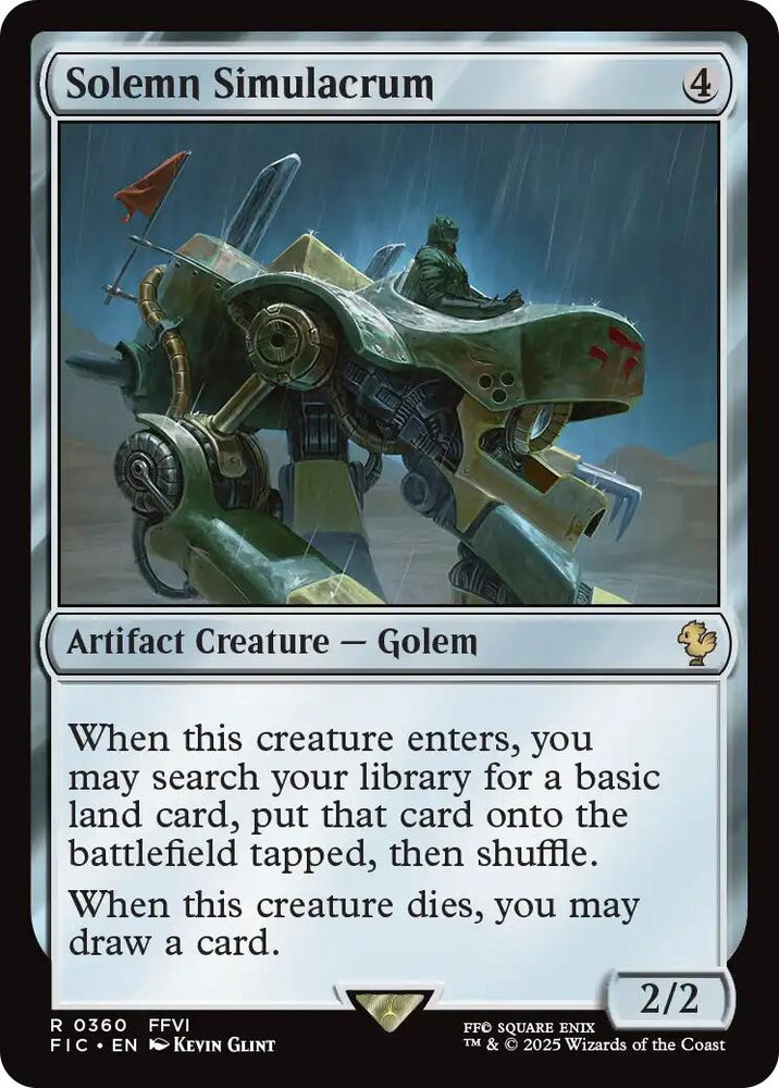 Image for Solemn Simulacrum (Surge Foil) (360) (Commander: FINAL FANTASY) - Magic: The Gathering
