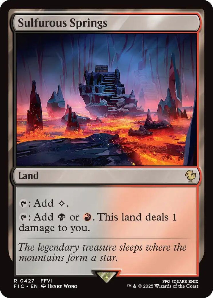 Image for Sulfurous Springs (Surge Foil) (427) (Commander: FINAL FANTASY) - Magic: The Gathering