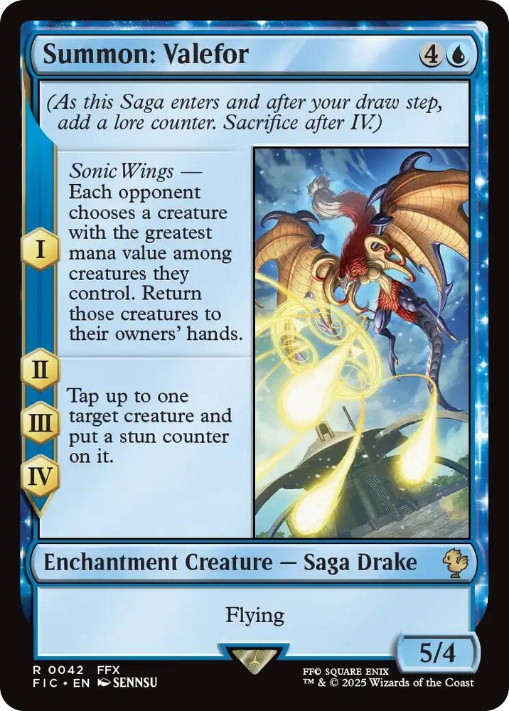 Image for Summon: Valefor (Surge Foil) (42) (Commander: FINAL FANTASY) - Magic: The Gathering