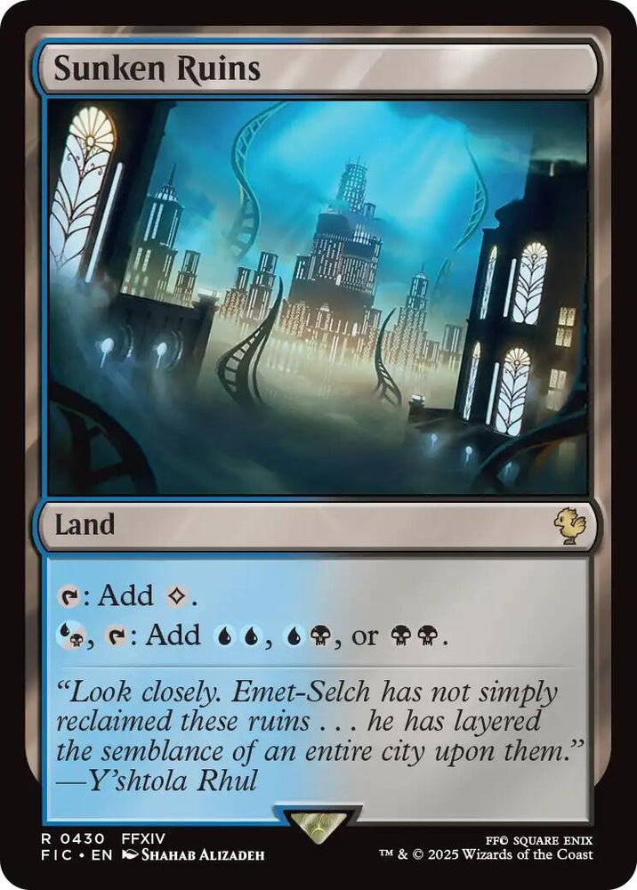 Image for Sunken Ruins (Surge Foil) (430) (Commander: FINAL FANTASY) - Magic: The Gathering