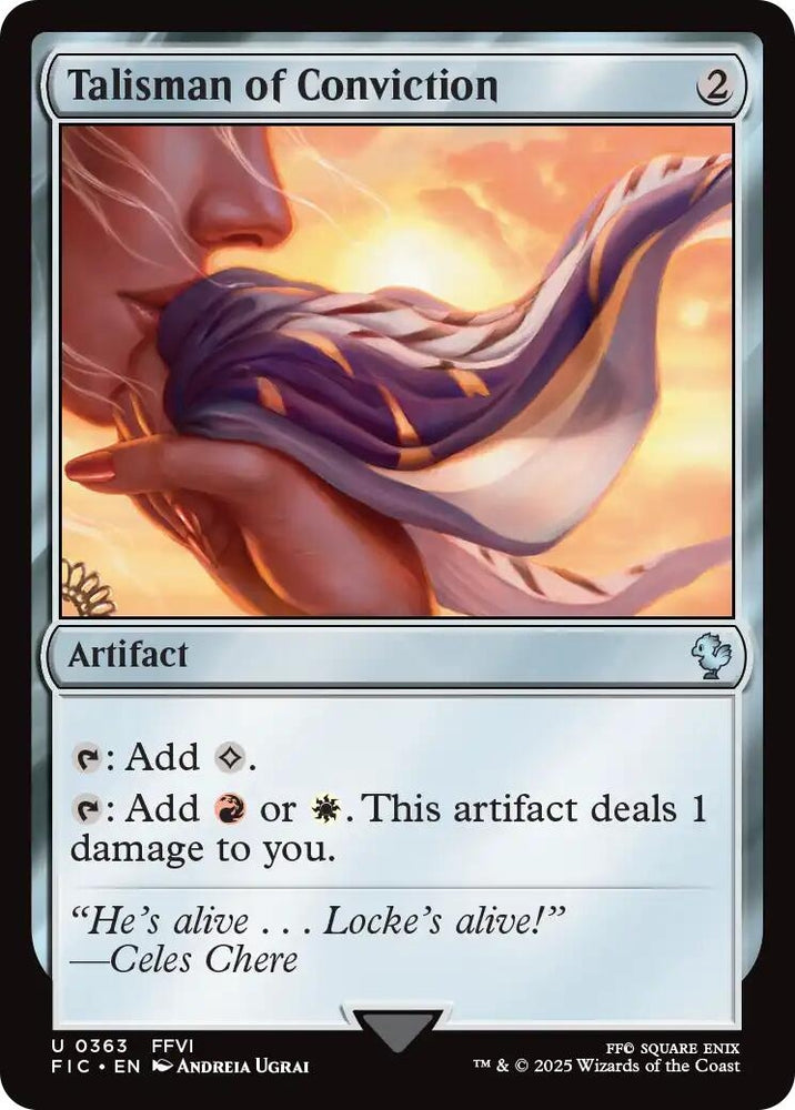 Image for Talisman of Conviction (Surge Foil) (363) (Commander: FINAL FANTASY) - Magic: The Gathering