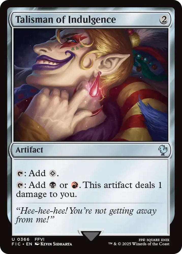 Image for Talisman of Indulgence (Surge Foil) (366) (Commander: FINAL FANTASY) - Magic: The Gathering