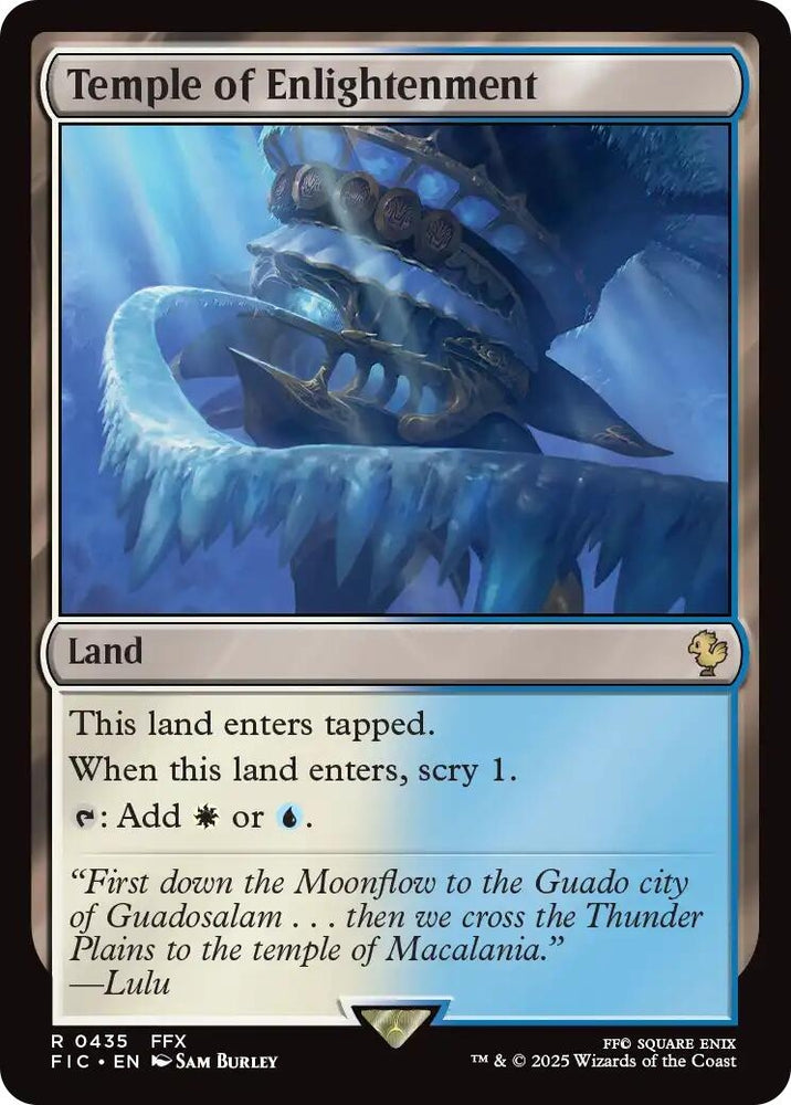 Image for Temple of Enlightenment (Surge Foil) (435) (Commander: FINAL FANTASY) - Magic: The Gathering