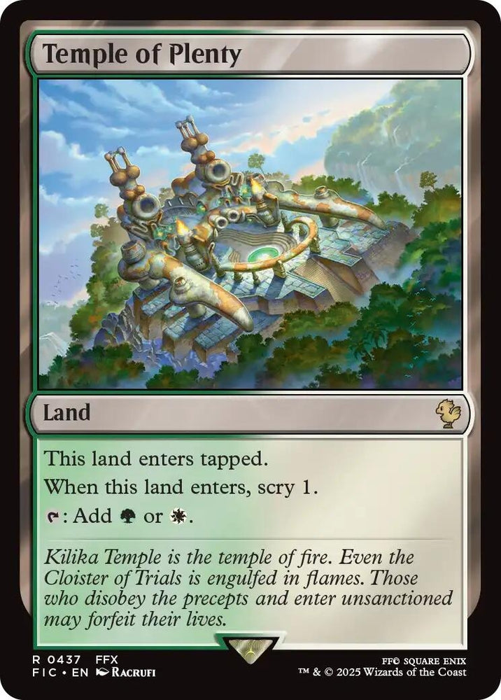 Image for Temple of Plenty (Surge Foil) (437) (Commander: FINAL FANTASY) - Magic: The Gathering