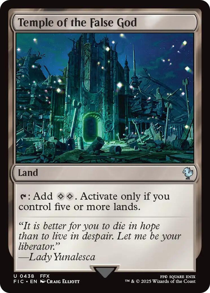 Image for Temple of the False God (Surge Foil) (438) (Commander: FINAL FANTASY) - Magic: The Gathering