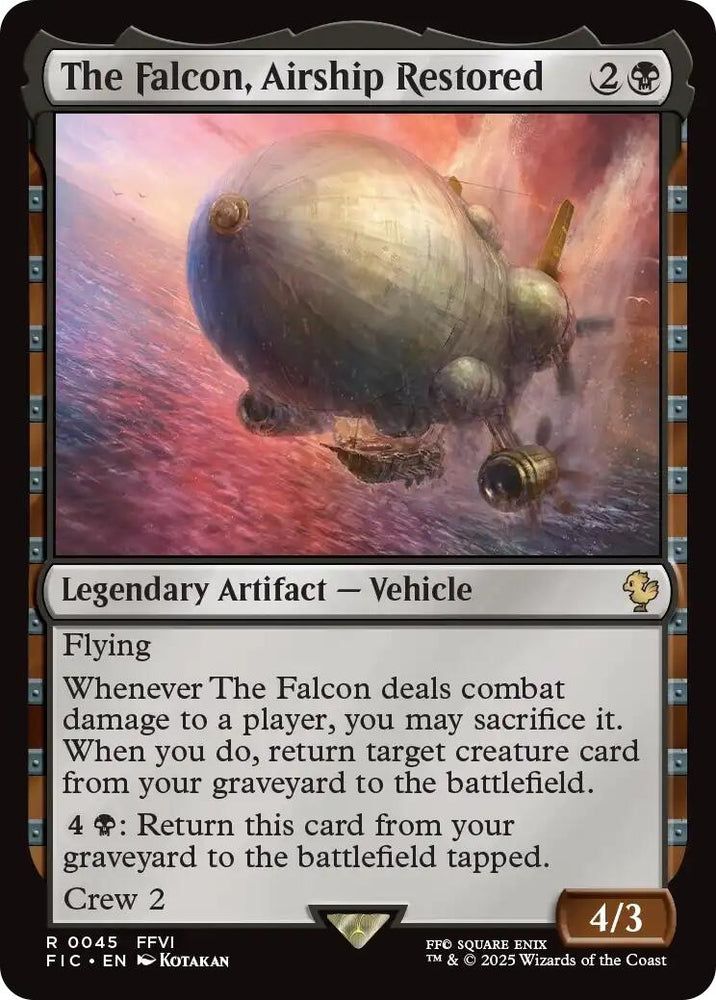 Image for The Falcon, Airship Restored (Surge Foil) (45) (Commander: FINAL FANTASY) - Magic: The Gathering