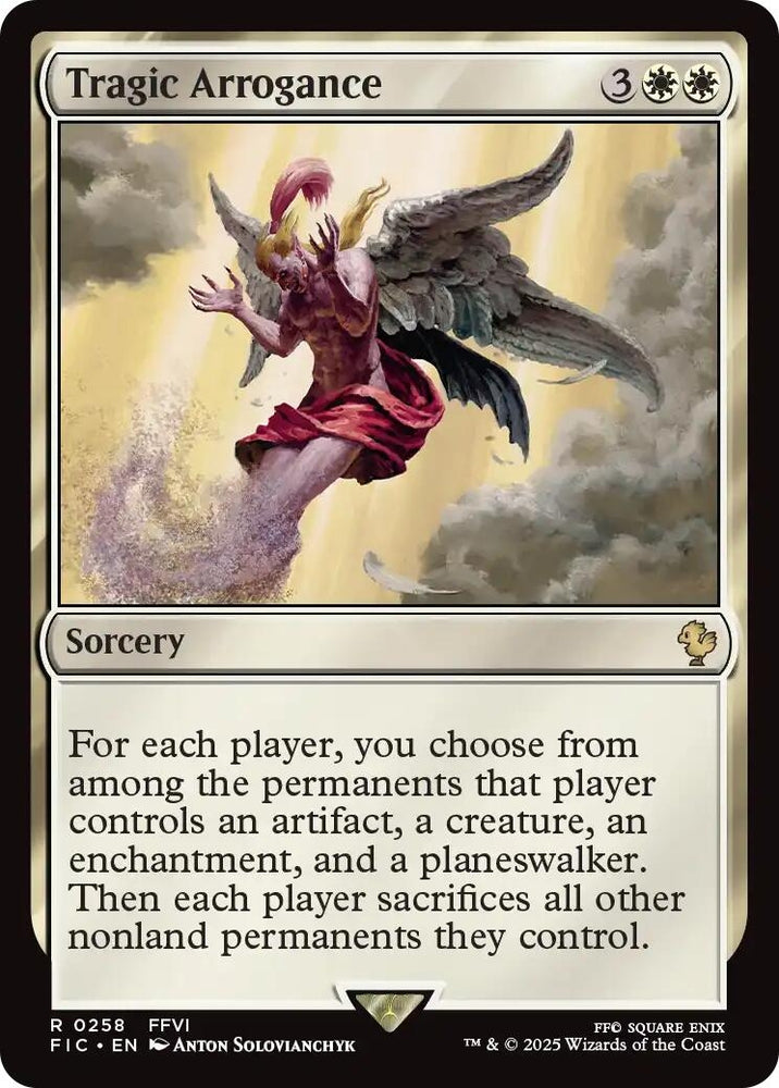 Image for Tragic Arrogance (Surge Foil) (258) (Commander: FINAL FANTASY) - Magic: The Gathering