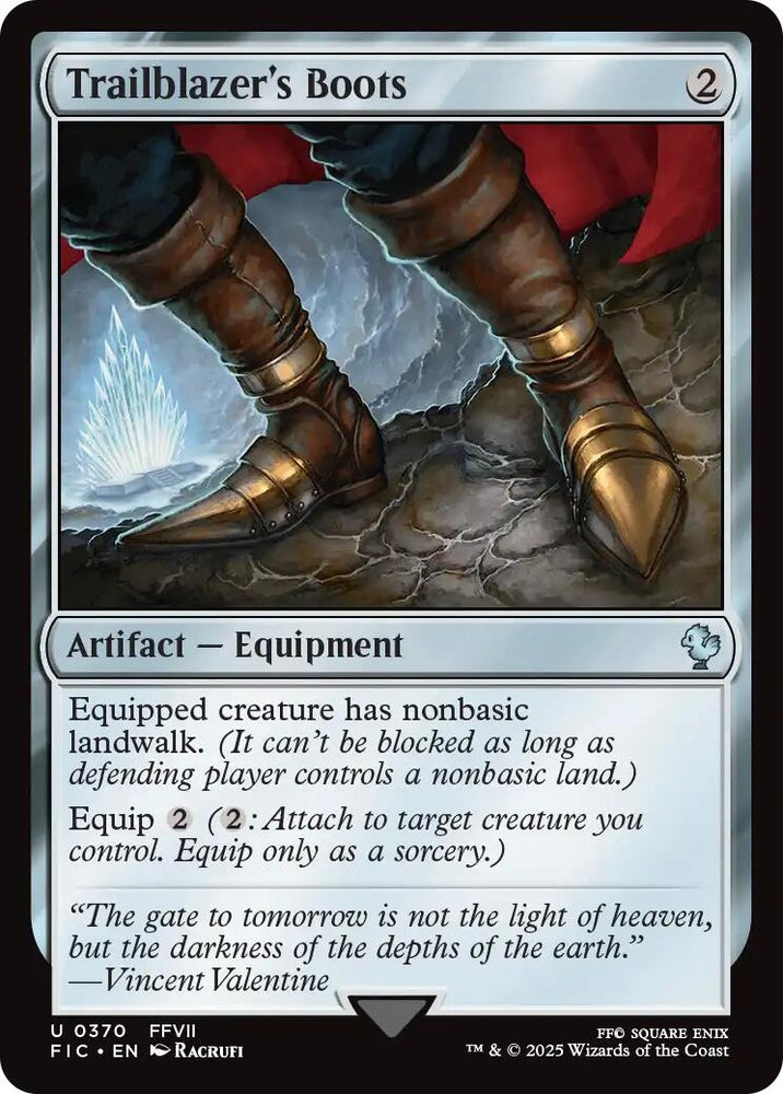 Image for Trailblazer's Boots (Surge Foil) (370) (Commander: FINAL FANTASY) - Magic: The Gathering