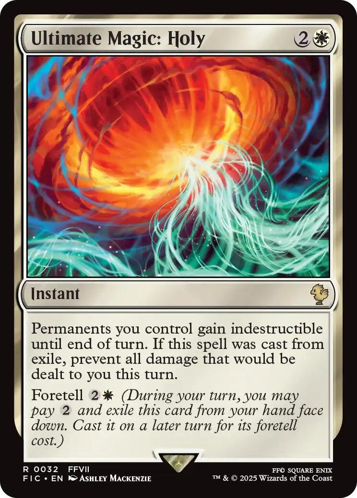 Image for Ultimate Magic: Holy (Surge Foil) (32) (Commander: FINAL FANTASY) - Magic: The Gathering