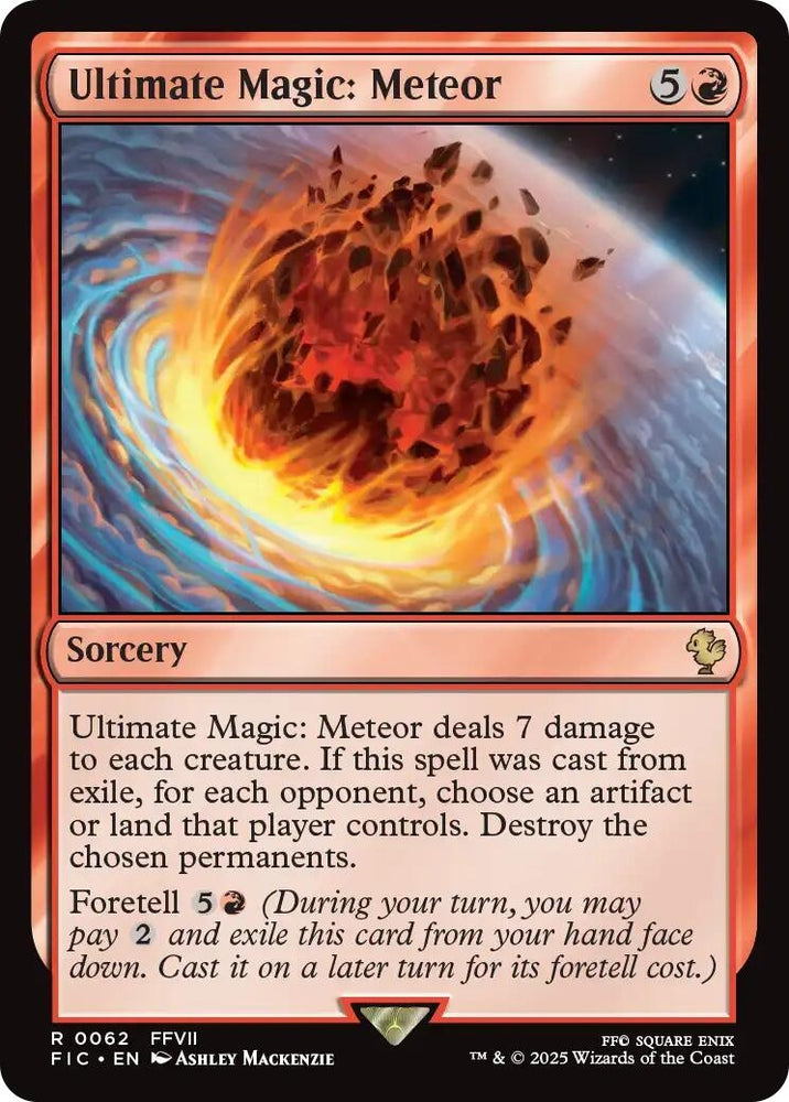 Image for Ultimate Magic: Meteor (Surge Foil) (62) (Commander: FINAL FANTASY) - Magic: The Gathering
