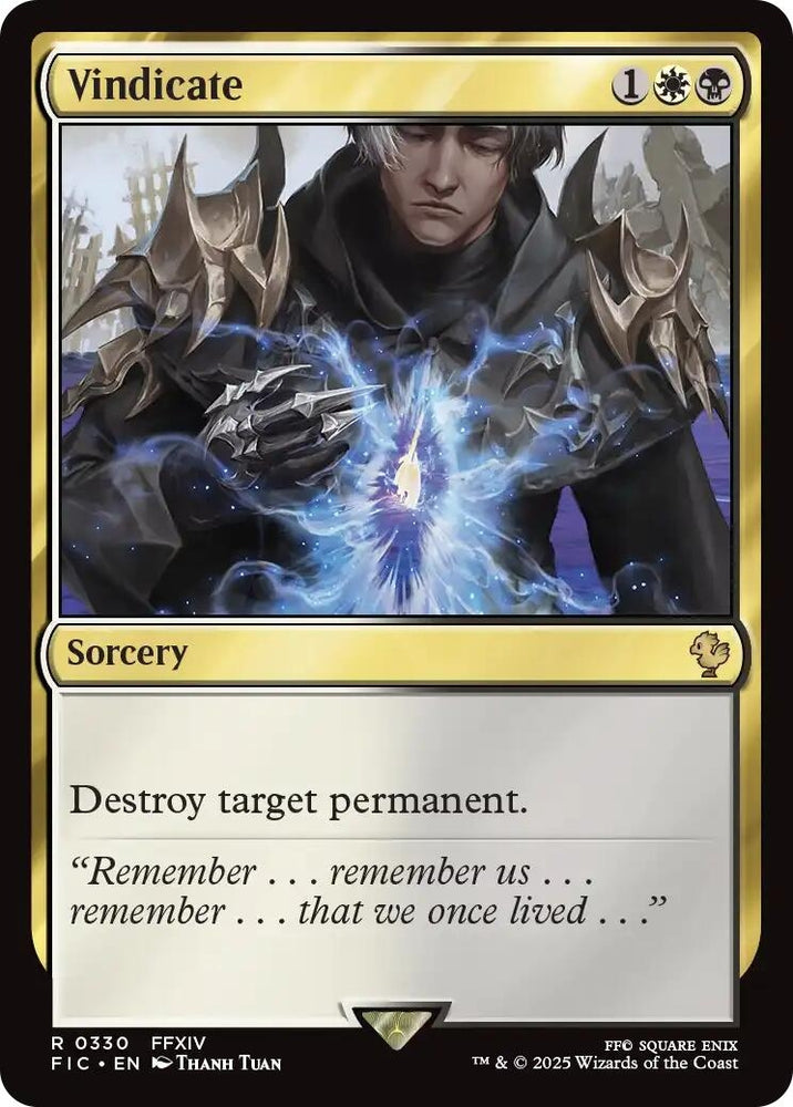 Image for Vindicate (Surge Foil) (330) (Commander: FINAL FANTASY) - Magic: The Gathering