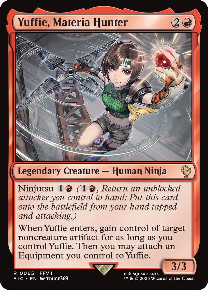 Image for Yuffie, Materia Hunter (Surge Foil) (65) (Commander: FINAL FANTASY) - Magic: The Gathering