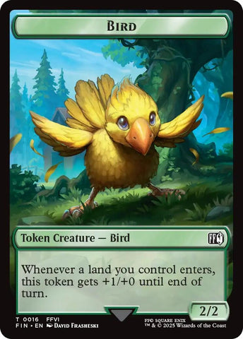 Image for Bird (0016) // Wizard (0014) Double-Sided Token (16 // 14) (FINAL FANTASY) - Magic: The Gathering