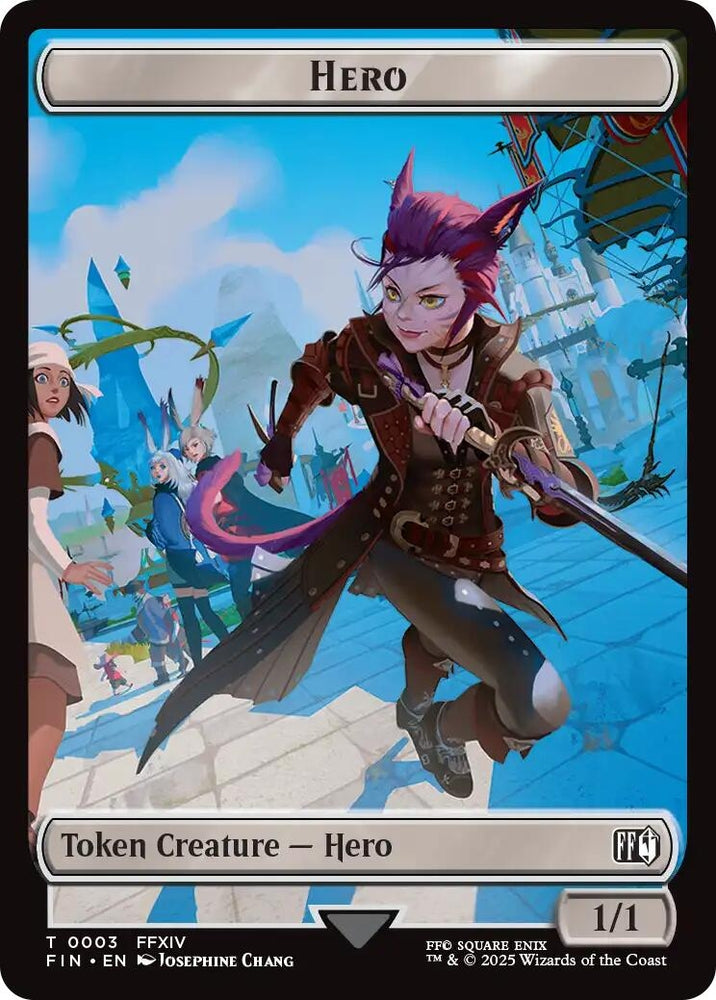 Image for Hero (0003) // Treasure Double-Sided Token (3 // 23) (FINAL FANTASY) - Magic: The Gathering