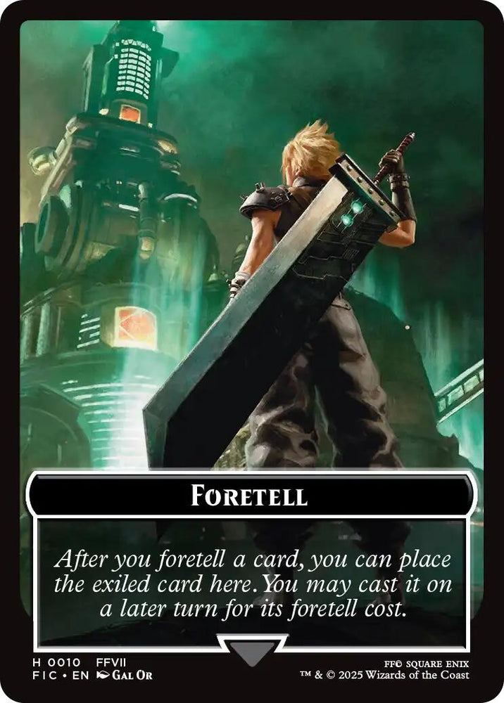 Image for Foretell // Treasure Double-Sided Token (Surge Foil) (10 // 36) (Commander: FINAL FANTASY) - Magic: The Gathering