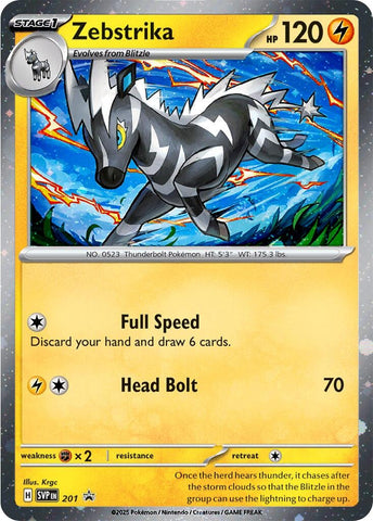 Image for Zebstrika - 201 (Cosmos Holo) (201) - Pokemon