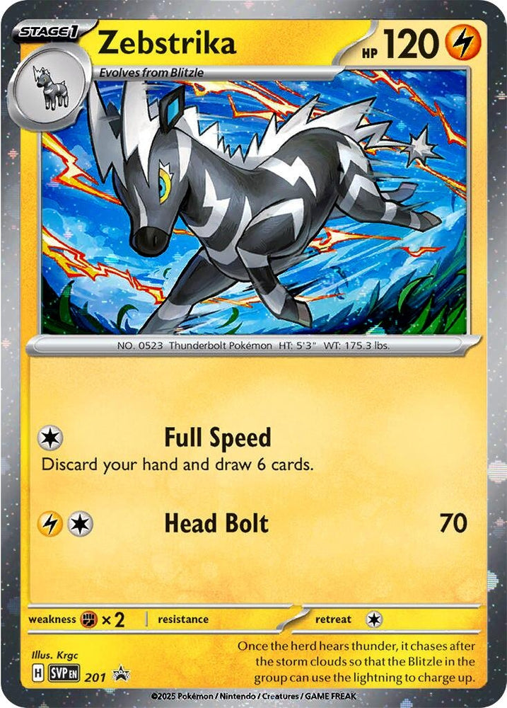 Image for Zebstrika - 201 (Cosmos Holo) (201) (SV: Scarlet & Violet Promo Cards) - Pokemon