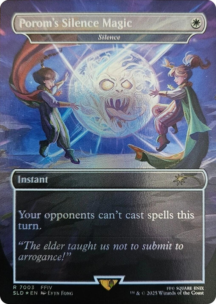 Image for Porom's Silence Magic - Silence (Rainbow Foil) (7003) (Secret Lair Drop Series) - Magic: The Gathering