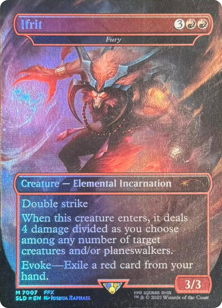 Image for Ifrit - Fury (Rainbow Foil) (7007) (Secret Lair Drop Series) - Magic: The Gathering