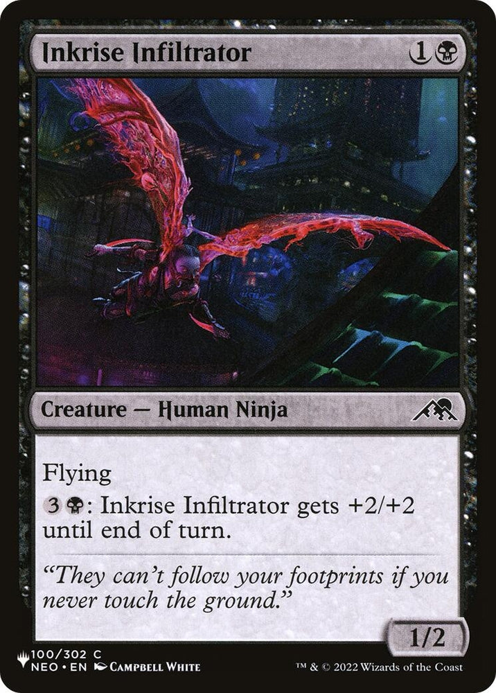 Image for Inkrise Infiltrator (100/302) (The List Reprints) - Magic: The Gathering