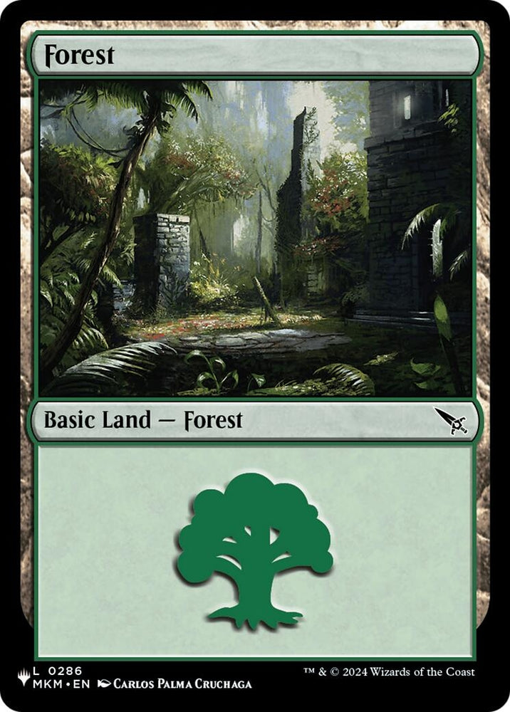Image for Forest (MKM) (286) (The List Reprints) - Magic: The Gathering