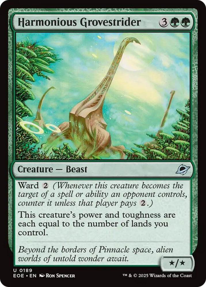 Image for Harmonious Grovestrider (189) (Edge of Eternities) (EOE) - Magic: The Gathering