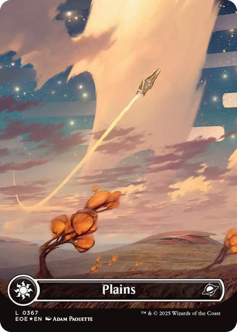 Image for Plains (0367) (Borderless) (Galaxy Foil) (367) (Edge of Eternities) - Magic: The Gathering