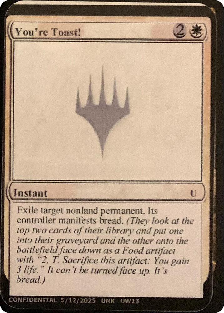 Image for You're Toast! - Magic: The Gathering