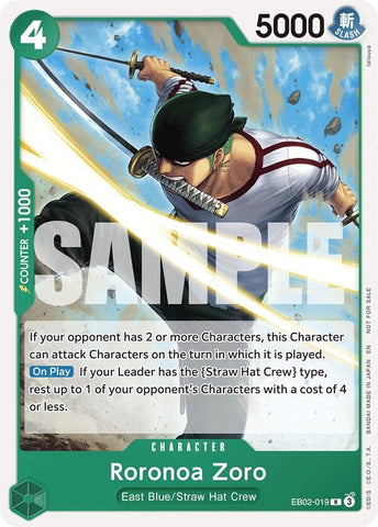 Image for Roronoa Zoro (Tournament Pack 2025 Vol. 3) (EB02-019) - One Piece Card Game