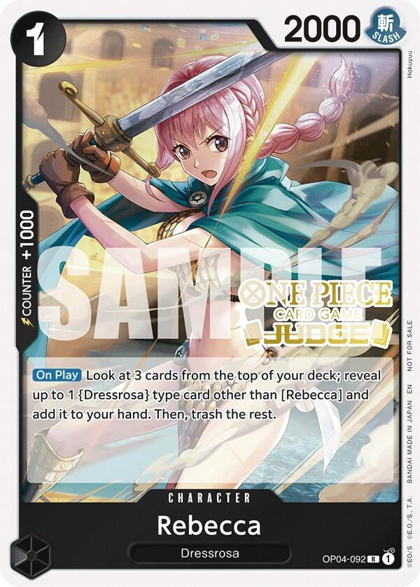 Image for Rebecca (Judge Pack Vol. 6) (OP04-092) - One Piece Card Game