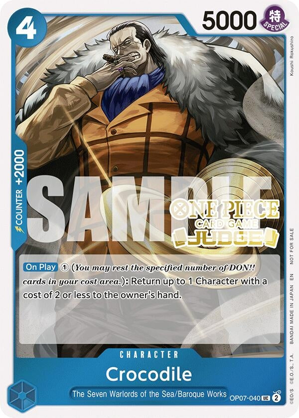 Crocodile (Judge Pack Vol. 6) (OP07-040) (One Piece Promotion Cards)