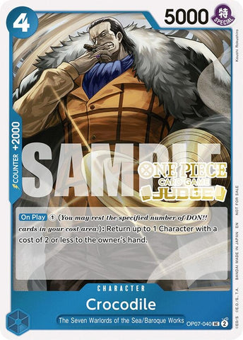 Crocodile (Judge Pack Vol. 6) (OP07-040) (One Piece Promotion Cards)