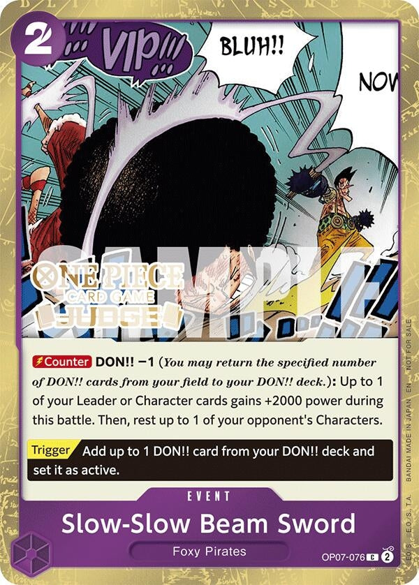 Image for Slow-Slow Beam Sword (Judge Pack Vol. 6) (OP07-076) - One Piece Card Game