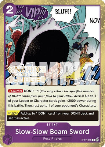 Image for Slow-Slow Beam Sword (Judge Pack Vol. 6) (OP07-076) - One Piece Card Game