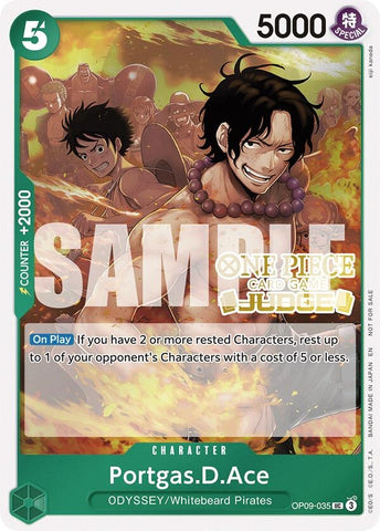 Image for Portgas.D.Ace (Judge Pack Vol. 6) (OP09-035) - One Piece Card Game