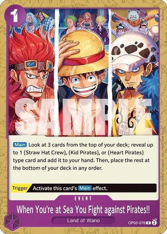Image for When You're at Sea You Fight against Pirates!! (2025 Pirates League Store Qualifier) (OP05-076) - One Piece Card Game