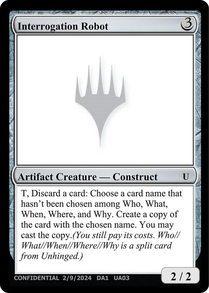 Image for Interrogation Robot - Magic: The Gathering