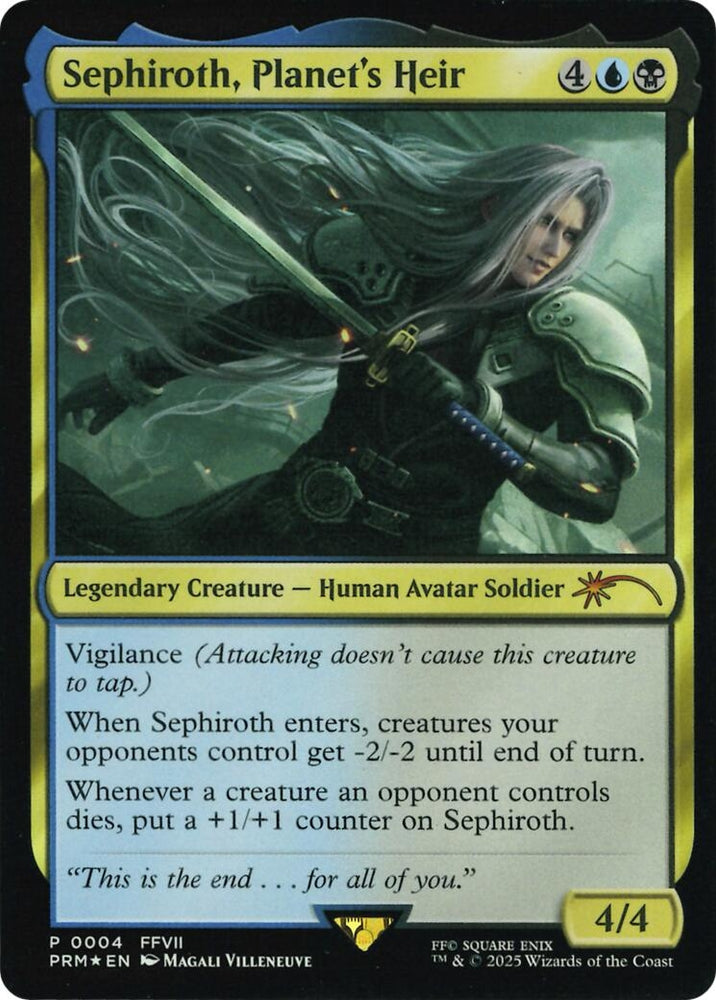 Image for Sephiroth, Planet's Heir (Costco Bundle) (4) (Unique and Miscellaneous Promos) - Magic: The Gathering