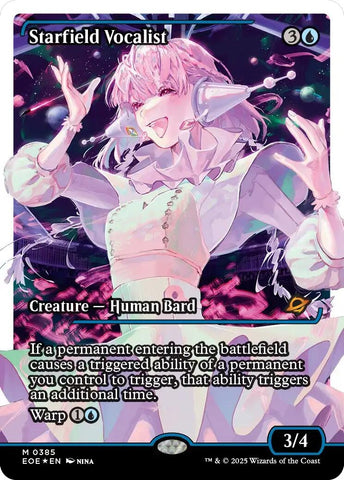 Image for Starfield Vocalist (Showcase) (Fracture Foil) (385) (Edge of Eternities) - Magic: The Gathering