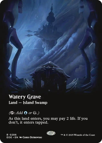 Image for Watery Grave (Borderless) (286) (Edge of Eternities) - Magic: The Gathering