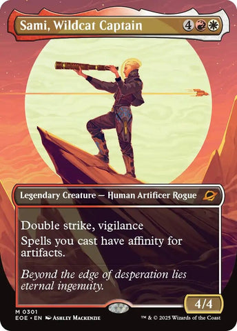 Image for Sami, Wildcat Captain (Borderless) (301) (Edge of Eternities) - Magic: The Gathering