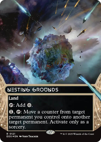 Image for Nesting Grounds (0121) (Borderless) (Galaxy Foil) (121) (Edge of Eternities: Stellar Sights) - Magic: The Gathering