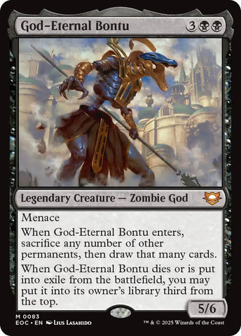 Image for God-Eternal Bontu (83) (Commander: Edge of Eternities) - Magic: The Gathering