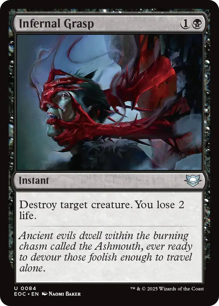 Image for Infernal Grasp (84) (Commander: Edge of Eternities) - Magic: The Gathering